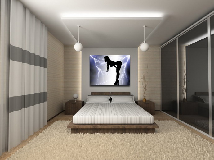 Depiction of fotolia_1272910 on a drawing room wall.